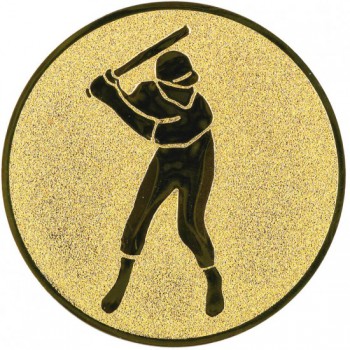Poháry.com® Emblém baseball hráč zlato 25 mm