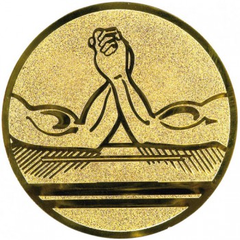 Poháry.com® Emblém páka - Armwrestling zlato 50 mm