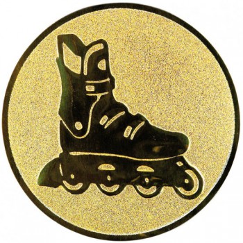 Poháry.com® Emblém inline brusle zlato 50 mm
