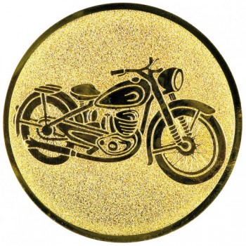 Poháry.com® Emblém moto veterán zlato 25 mm