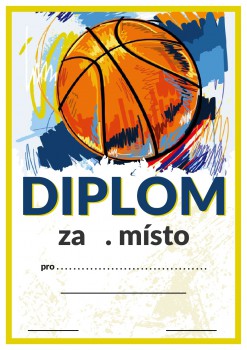 Poháry.com® Diplom D05 basketbal