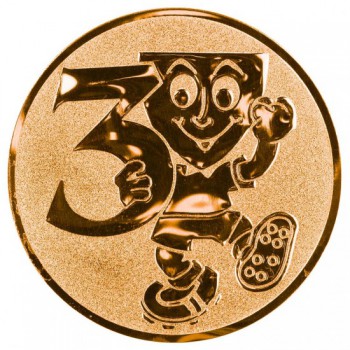 Poháry.com® Emblém 3. místo smail bronz 25 mm