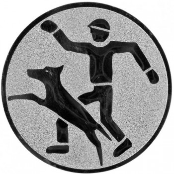 Poháry.com® Emblém frisbee agility stříbro 50 mm