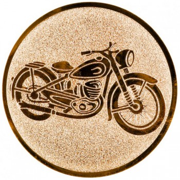 Poháry.com® Emblém moto veterán bronz 50 mm