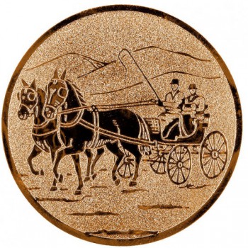 Poháry.com® Emblém vozatajství bronz 25 mm