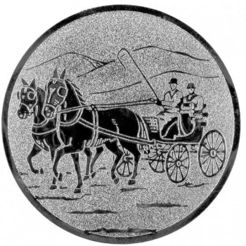 Poháry.com® Emblém vozatajství stříbro 25 mm