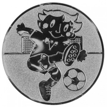 Poháry.com® Emblém fotbal děti stříbro 50 mm