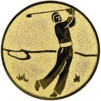 Poháry.com® Emblém golfista zlato 25 mm