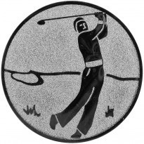 Poháry.com® Emblém golfista stříbro 25 mm