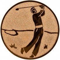 Poháry.com® Emblém golfista bronz 25 mm