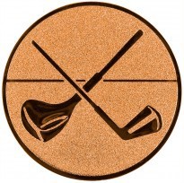 Poháry.com® Emblém golf bronz 25 mm