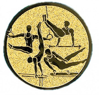 Poháry.com® Emblém gymnastika víceboj muž zlato 25 mm