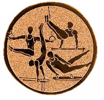 Poháry.com® Emblém gymnastika víceboj muž bronz 25 mm