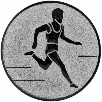 Poháry.com® Emblém běh sprint stříbro 25 mm