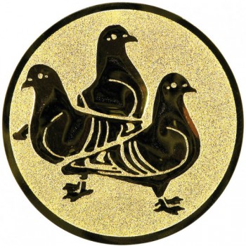 Poháry.com® Emblém holubi zlato 25 mm