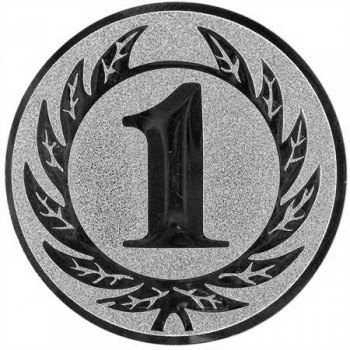 Poháry.com® Emblém 1. místo stříbro 25 mm