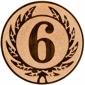 Poháry.com® Emblém 6. místo bronz 25 mm