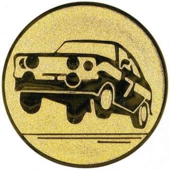Poháry.com® Emblém auto rally zlato 25 mm
