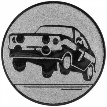 Poháry.com® Emblém auto rally stříbro 25 mm