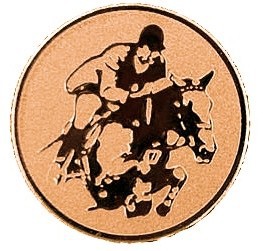 Poháry.com® Emblém jezdectví bronz 25 mm
