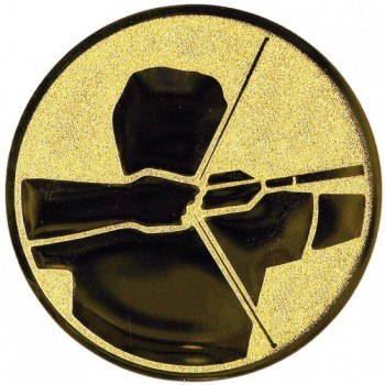 Poháry.com® Emblém lukostřelba zlato 25 mm