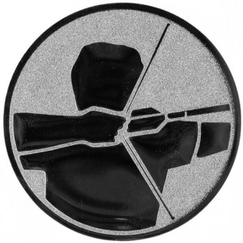 Poháry.com® Emblém lukostřelba stříbro 25 mm