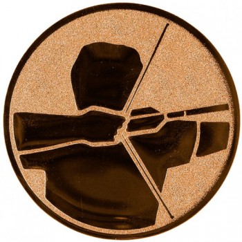 Poháry.com® Emblém lukostřelba bronz 25 mm