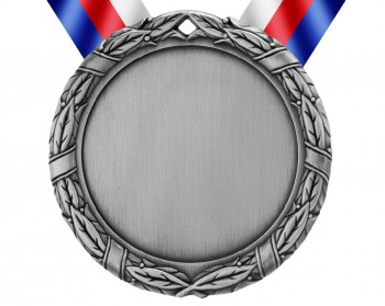 Poháry.com® Medaile MD88 stříbro s trikolórou