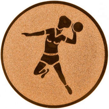 Poháry.com® Emblém házená ženy bronz 50 mm