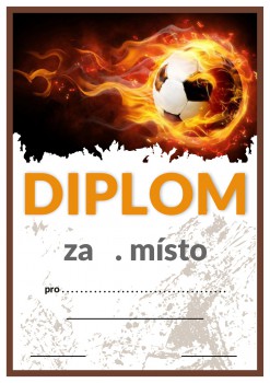 Poháry.com® Diplom fotbal D04