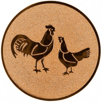 Poháry.com® Emblém drůbež bronz 50 mm