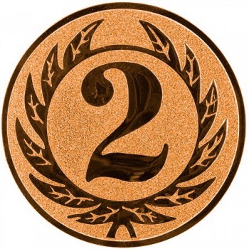 Poháry.com® Emblém 2. místo bronz 50 mm