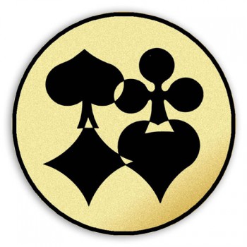 Poháry.com® Emblém tištěný Poker 70 mm