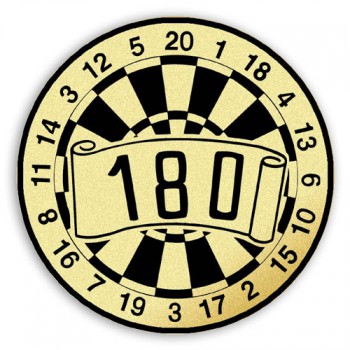 Poháry.com® Emblém tištěný Šipky Bingo 100 mm