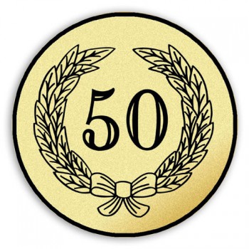 Poháry.com® Emblém tištěný Výročí 50. let 60 mm