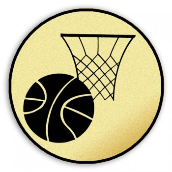 Poháry.com® Emblém tištěný Šipky Basketbal 30 mm