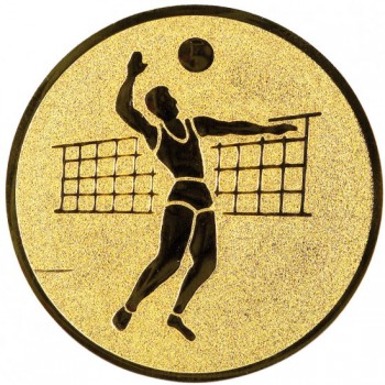Poháry.com® Emblém volejbal muž zlato 25 mm