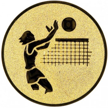 Poháry.com® Emblém volejbal žena zlato 25 mm