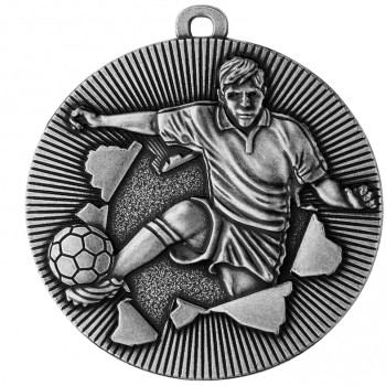 Poháry.com® Medaile MD51 fotbal stříbro