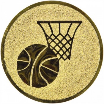 Poháry.com® Emblém basketbal zlato 25 mm