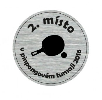 Poháry.com® Laserový emblém 70 mm stříbro