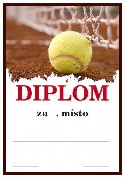 Poháry.com® Diplom tenis D17