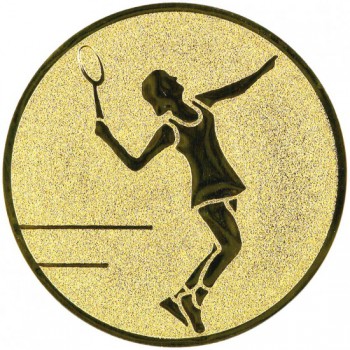Poháry.com® Emblém tenis žena zlato 25 mm