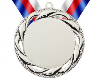 Poháry.com® Medaile MD93 stříbro s trikolórou