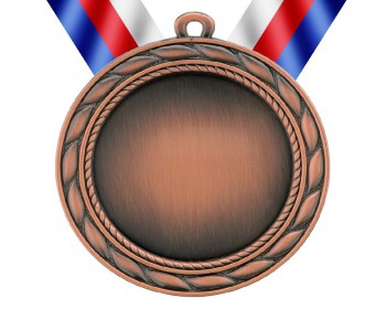Poháry.com® Medaile MD90 bronz s trikolórou