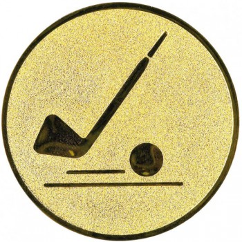 Poháry.com® Emblém florbal zlato 25 mm