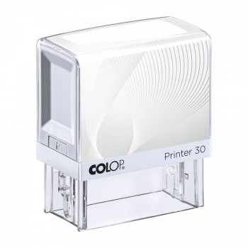 COLOP ® Razítko Colop Printer 30 bílé se štočkem modrý polštářek