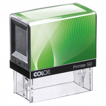 COLOP ® Razítko Colop Printer 50 zelené se štočkem modrý polštářek