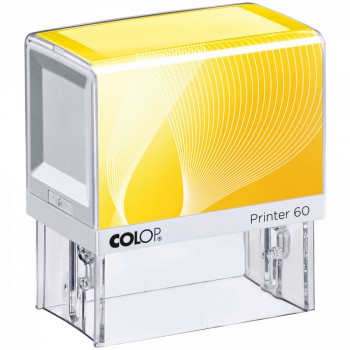 COLOP ® Razítko Colop Printer 60 žluté se štočkem červený polštářek