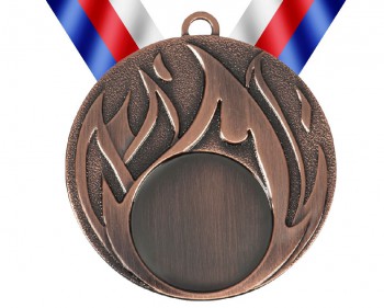 Poháry.com® Medaile MD49 bronz s trikolórou
